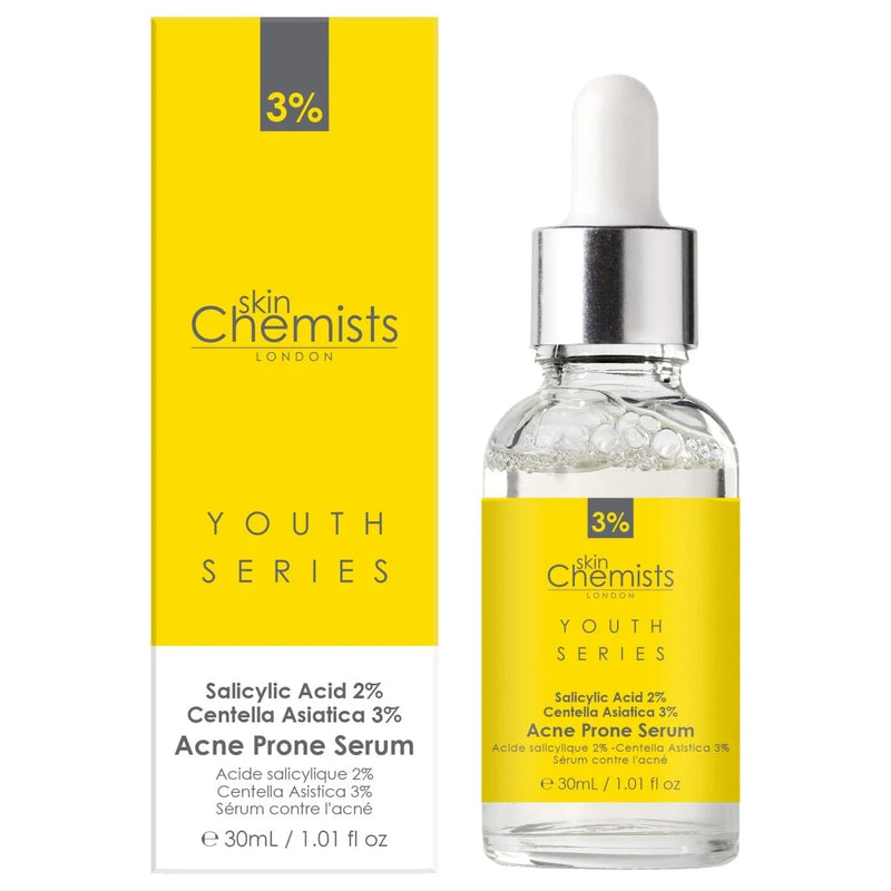 skinChemists Acne Prone Serum Salicylic Acid 2%, Centella Asiatica 3% 30ML