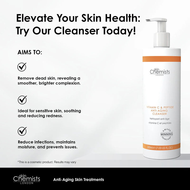 skinchemists VITAMIN C & PEPTIDE CLEANSER 200ML